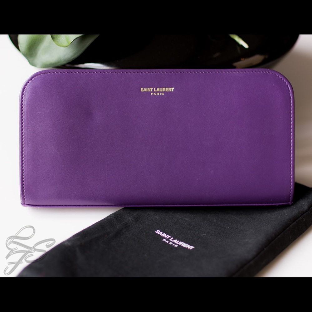 YSL Zip Around Leather Wallet